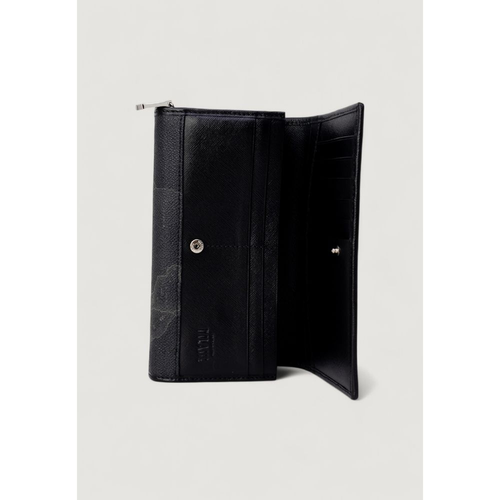 Alviero Martini Prima Classe Black Leather Wallet - Zeiniez