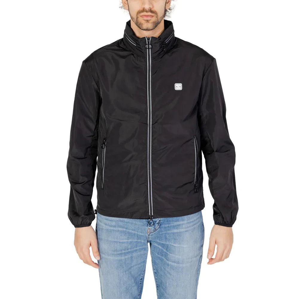 Armani Exchange Black Polyester Shell Jacket - Zeiniez