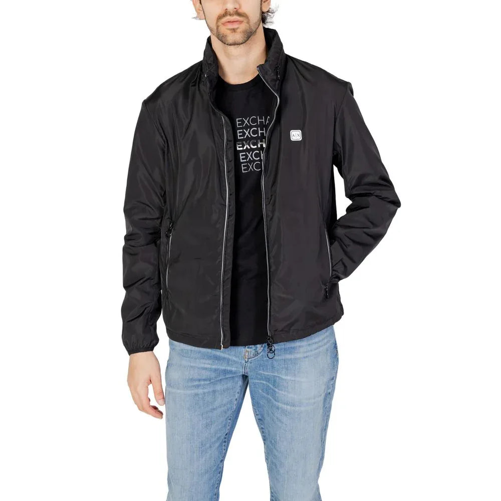 Armani Exchange Black Polyester Shell Jacket - Zeiniez