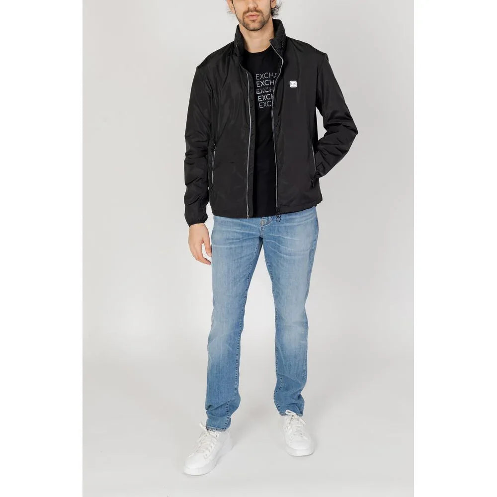 Armani Exchange Black Polyester Shell Jacket - Zeiniez