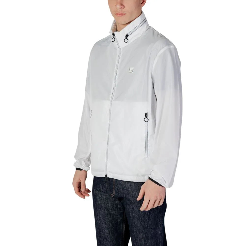 Armani Exchange White Polyester Shell Jacket - Zeiniez