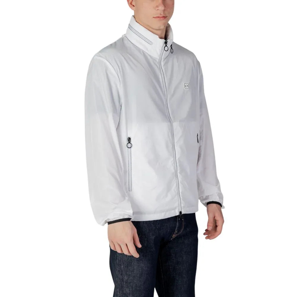 Armani Exchange White Polyester Shell Jacket - Zeiniez