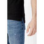 Tommy Hilfiger Jeans Black Cotton Polo Shirt - Zeiniez