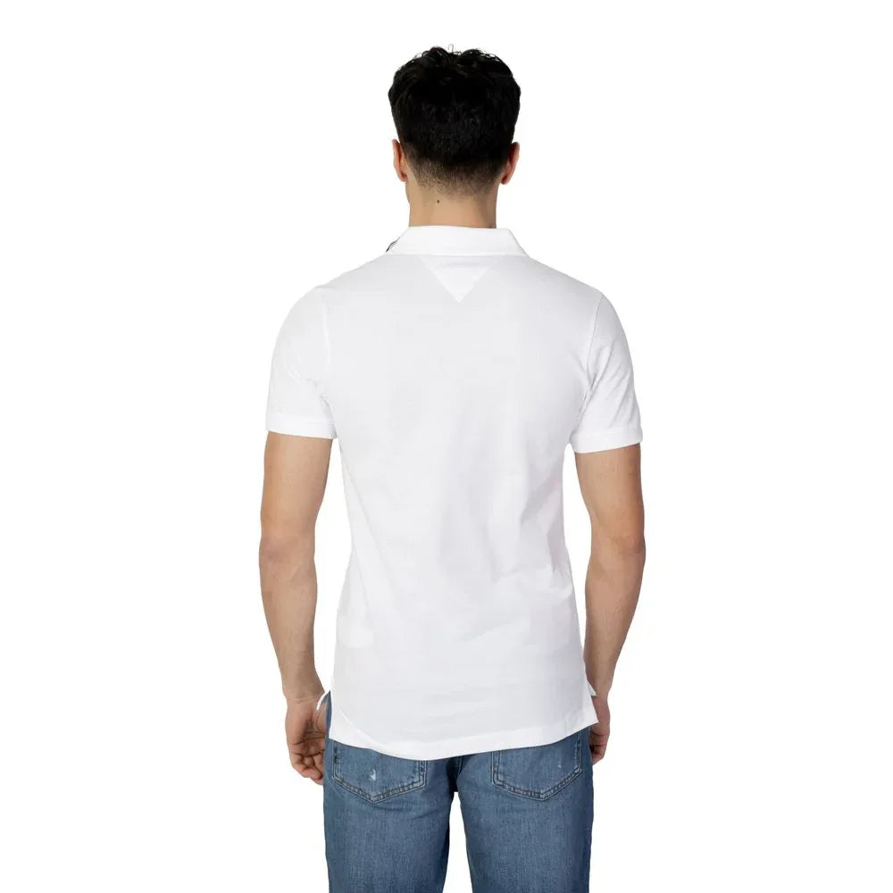 Tommy Hilfiger Jeans White Cotton Polo Shirt - Zeiniez