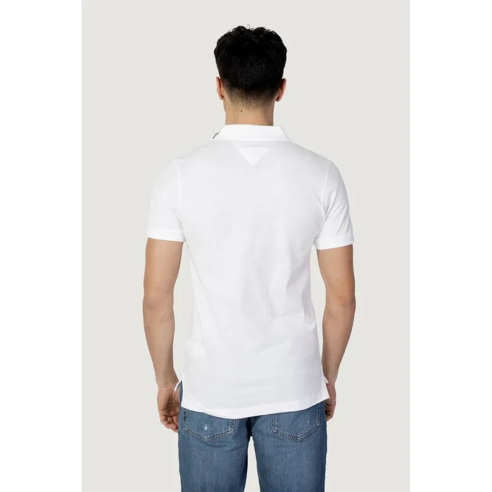 Tommy Hilfiger Jeans White Cotton Polo Shirt - Zeiniez