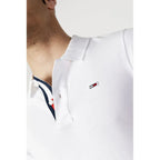 Tommy Hilfiger Jeans White Cotton Polo Shirt - Zeiniez