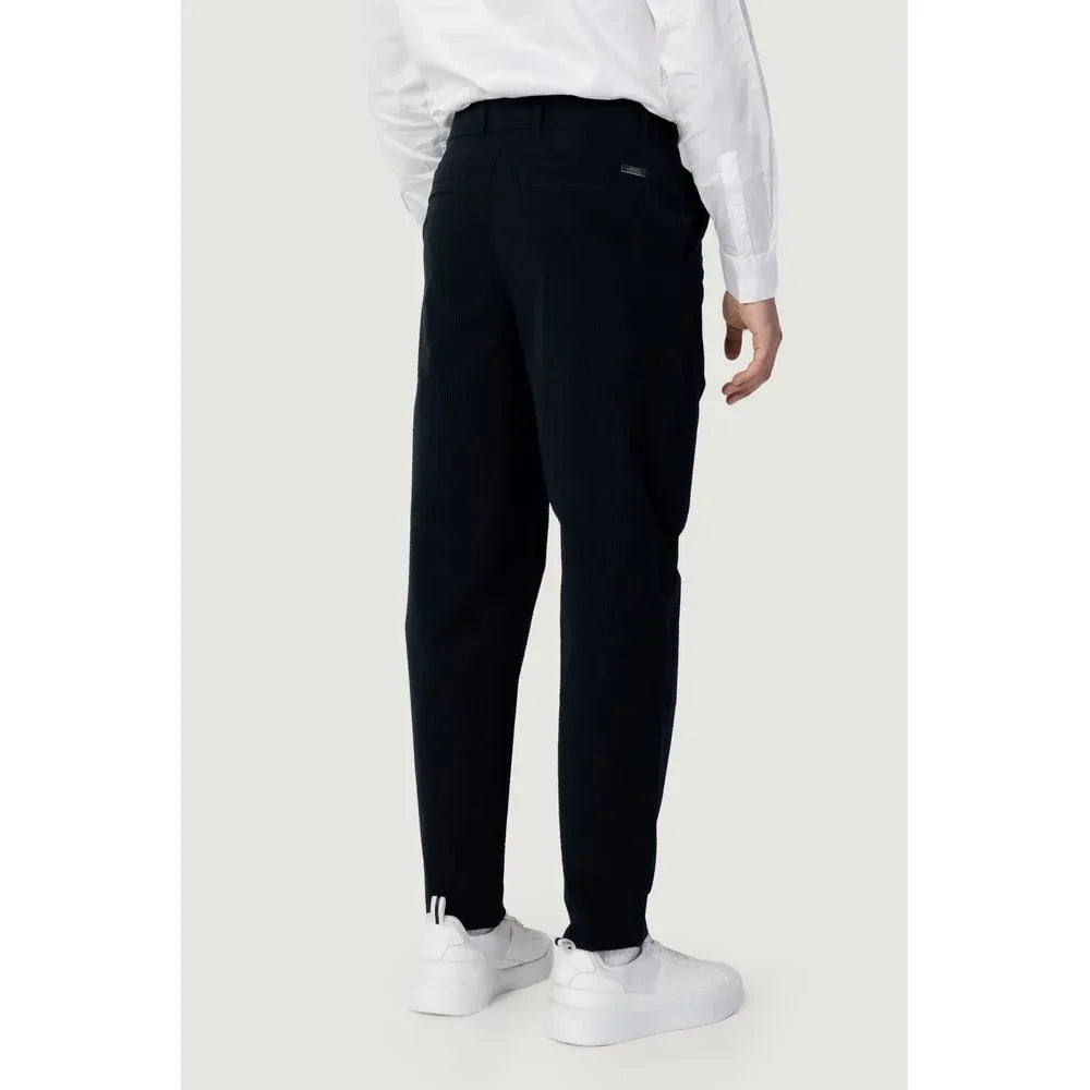 Armani Exchange Blue Cotton Casual Pants - Zeiniez