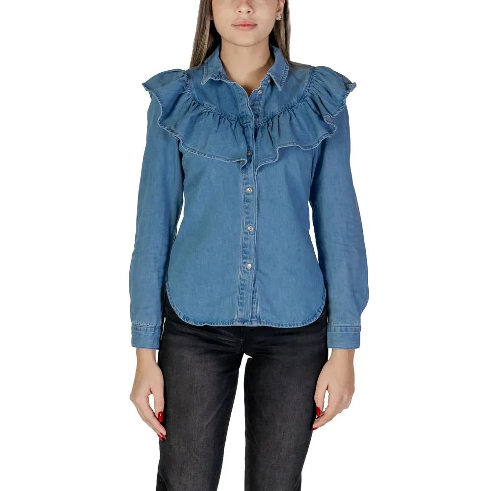 Only Blue Cotton Blouse - Zeiniez