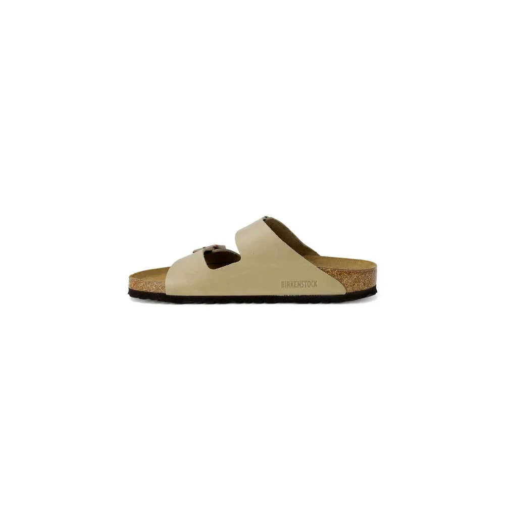 Birkenstock Beige Synthetic Slippers - Zeiniez