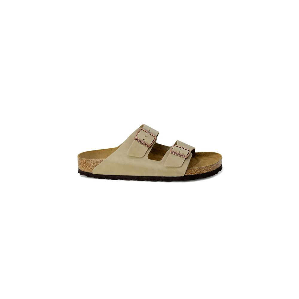 Birkenstock Beige Synthetic Slippers - Zeiniez