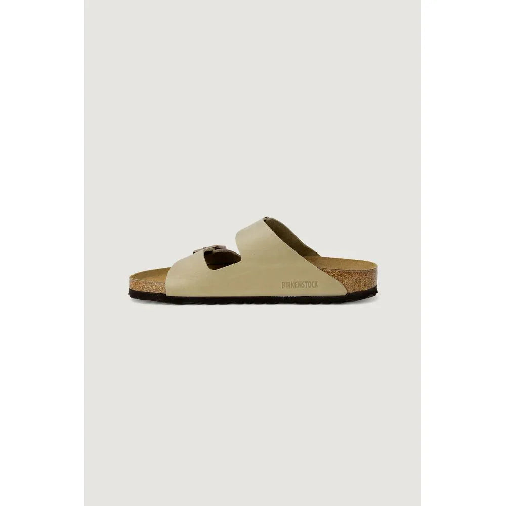 Birkenstock Beige Synthetic Slippers - Zeiniez