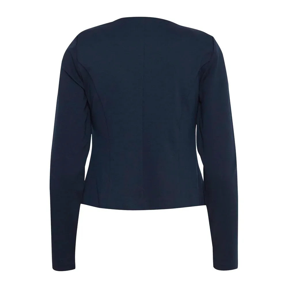 ICHI Blue Polyester Blazer - Zeiniez