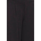 ICHI Black Recycled Polyester Flared Pants - Zeiniez