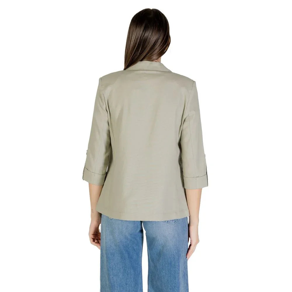 Only Green Linen Blazer - Zeiniez