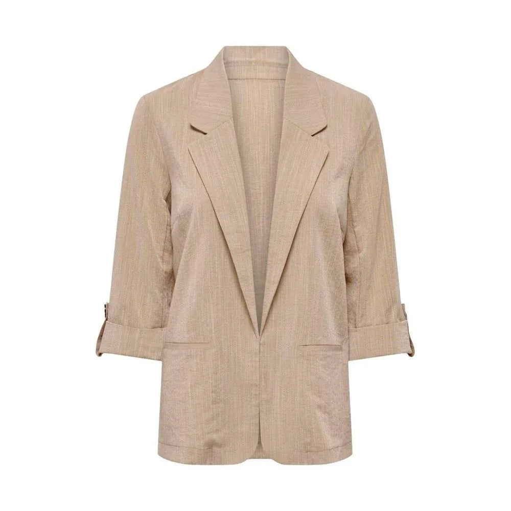 Only Beige Viscose Blazer - Zeiniez