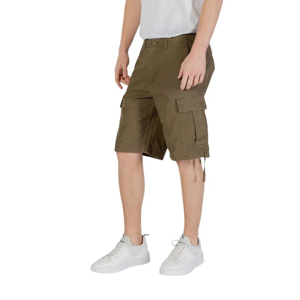Jack Jones Green Cotton Bermuda Shorts - Zeiniez