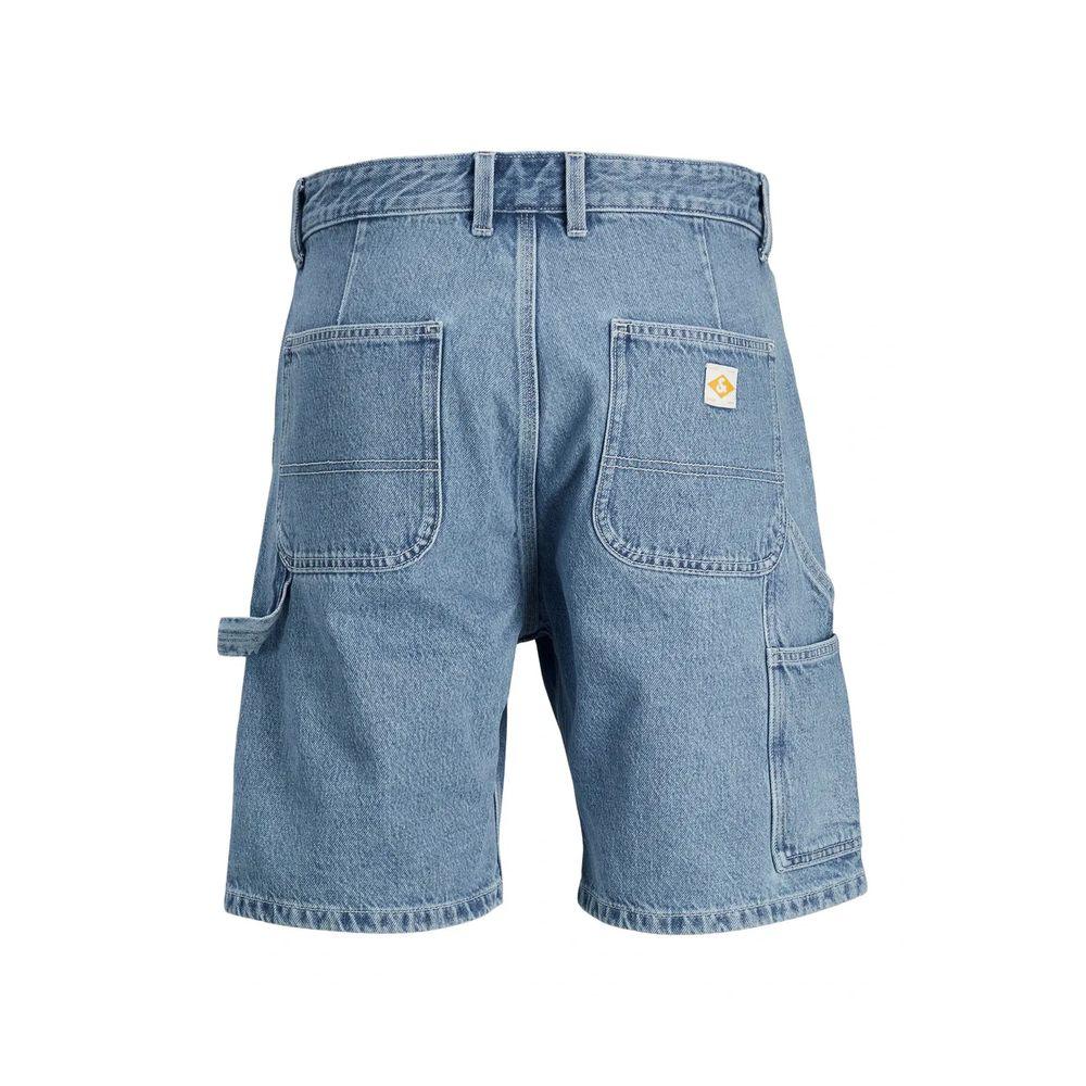Jack Jones Light Blue Cotton Bermuda Shorts - Zeiniez