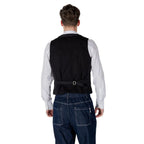 Gianni Lupo Black Cotton Waistcoat - Zeiniez