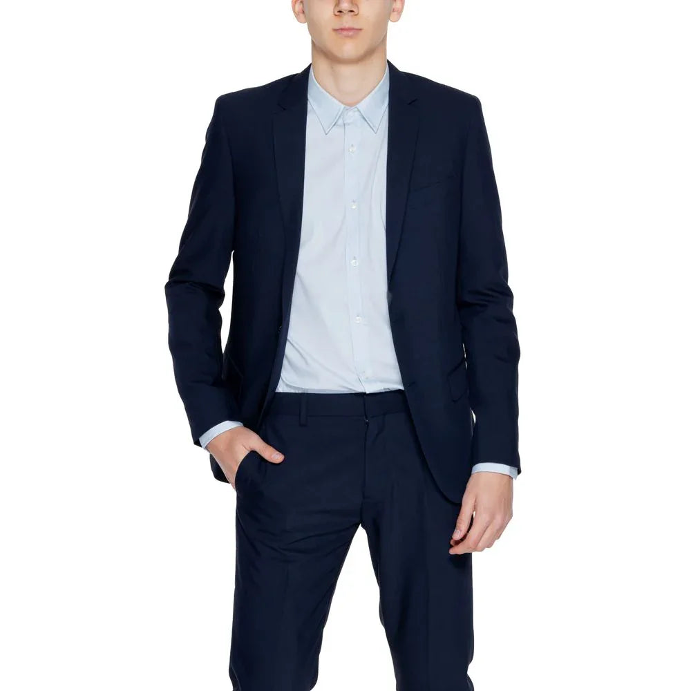 Antony Morato Blue Polyester Blazer - Zeiniez