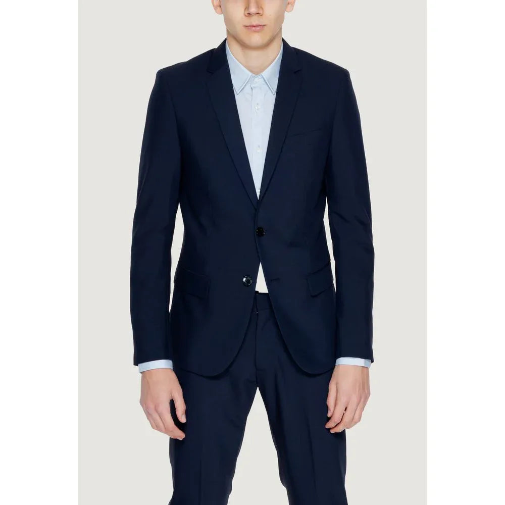 Antony Morato Blue Polyester Blazer - Zeiniez