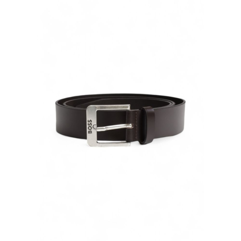 Hugo Boss Brown Leather Regular Belt - Zeiniez