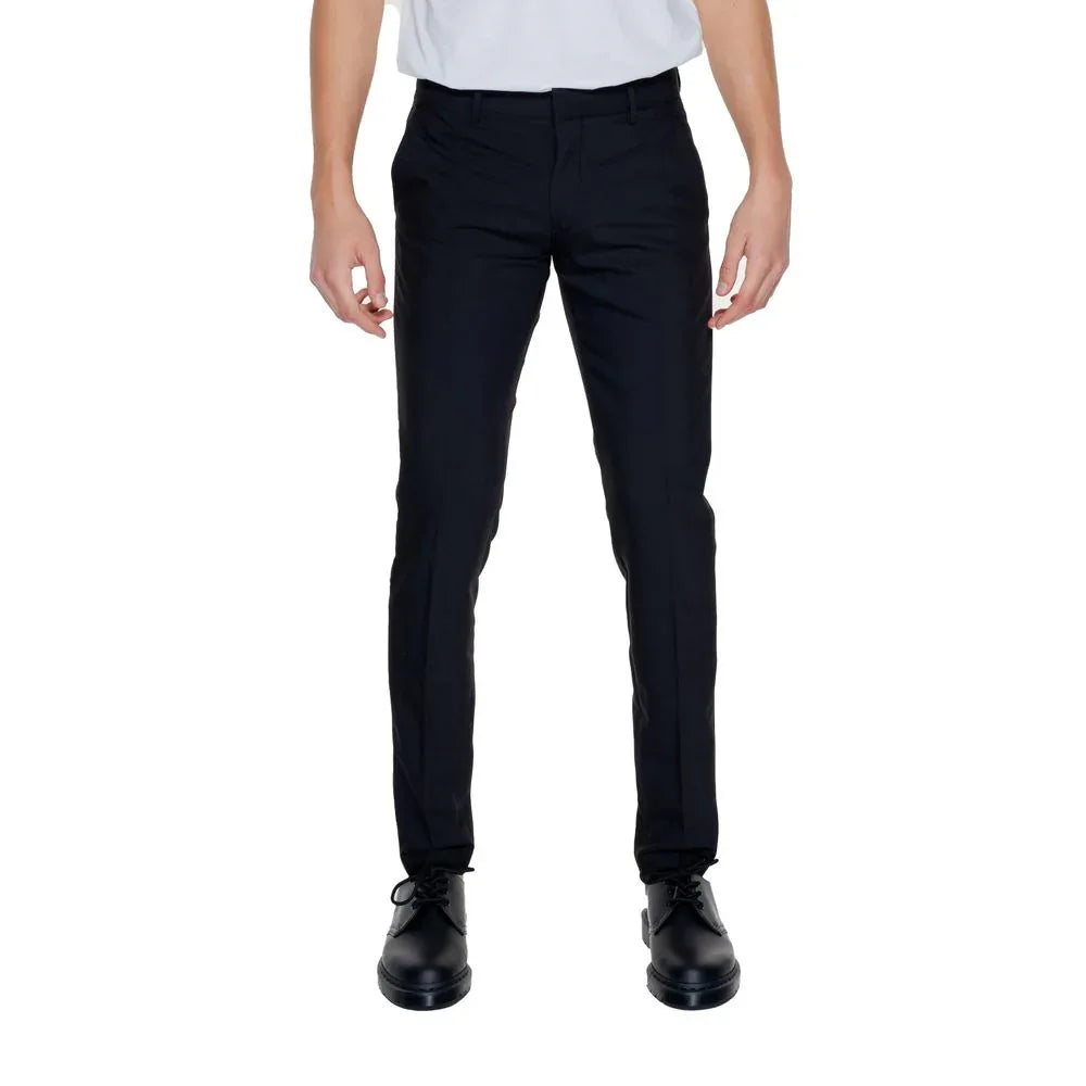 Antony Morato Black Polyester Dress Pants - Zeiniez