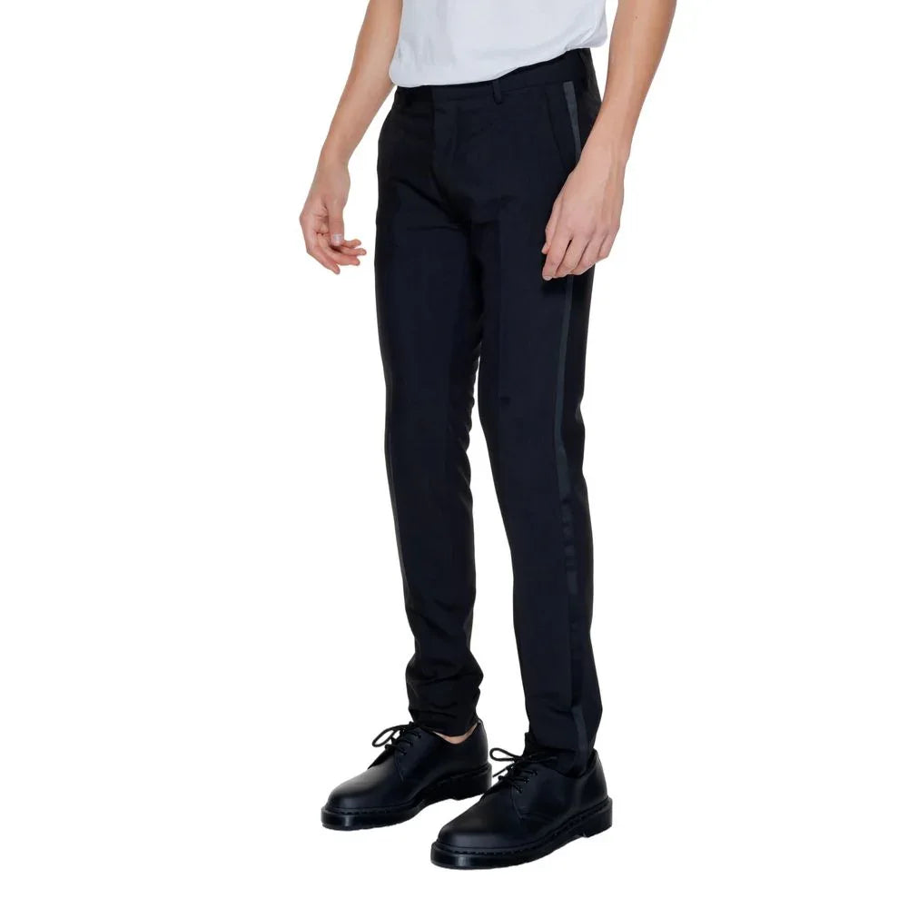 Antony Morato Black Polyester Dress Pants - Zeiniez