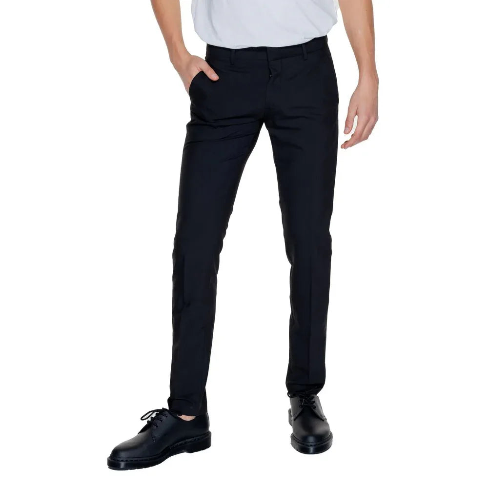 Antony Morato Black Polyester Dress Pants - Zeiniez