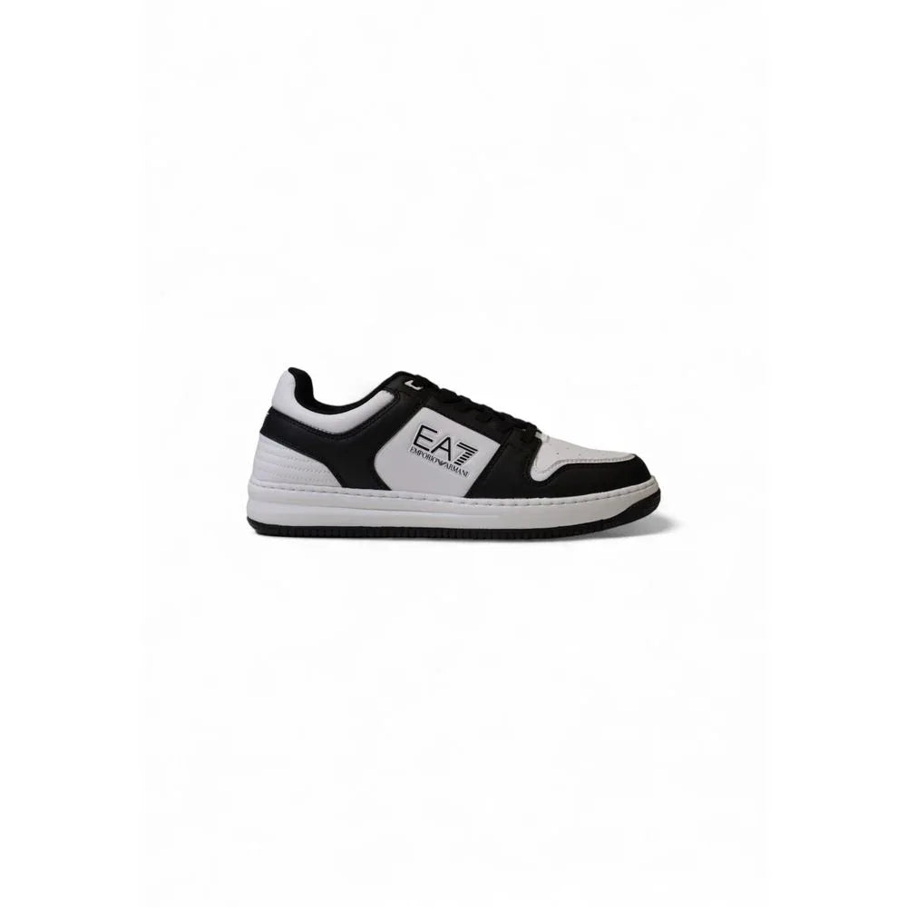 EA7 Emporio Armani Black And White Polyester Athletic Sneakers - Zeiniez