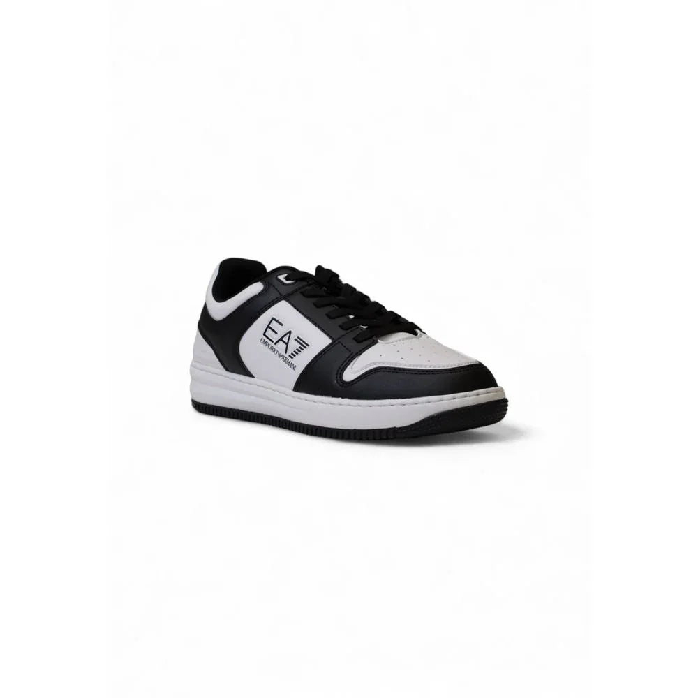 EA7 Emporio Armani Black And White Polyester Athletic Sneakers - Zeiniez