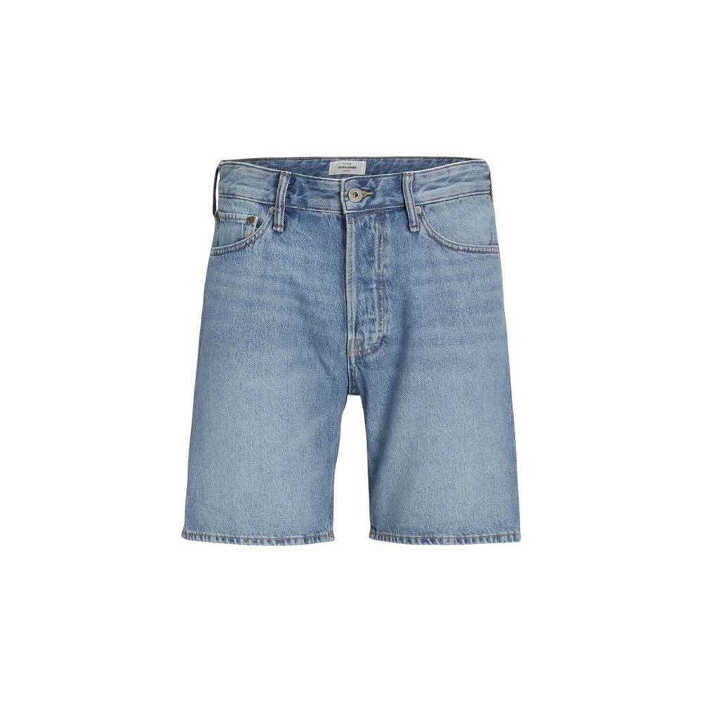 Jack Jones Blue Cotton Bermuda Shorts - Zeiniez