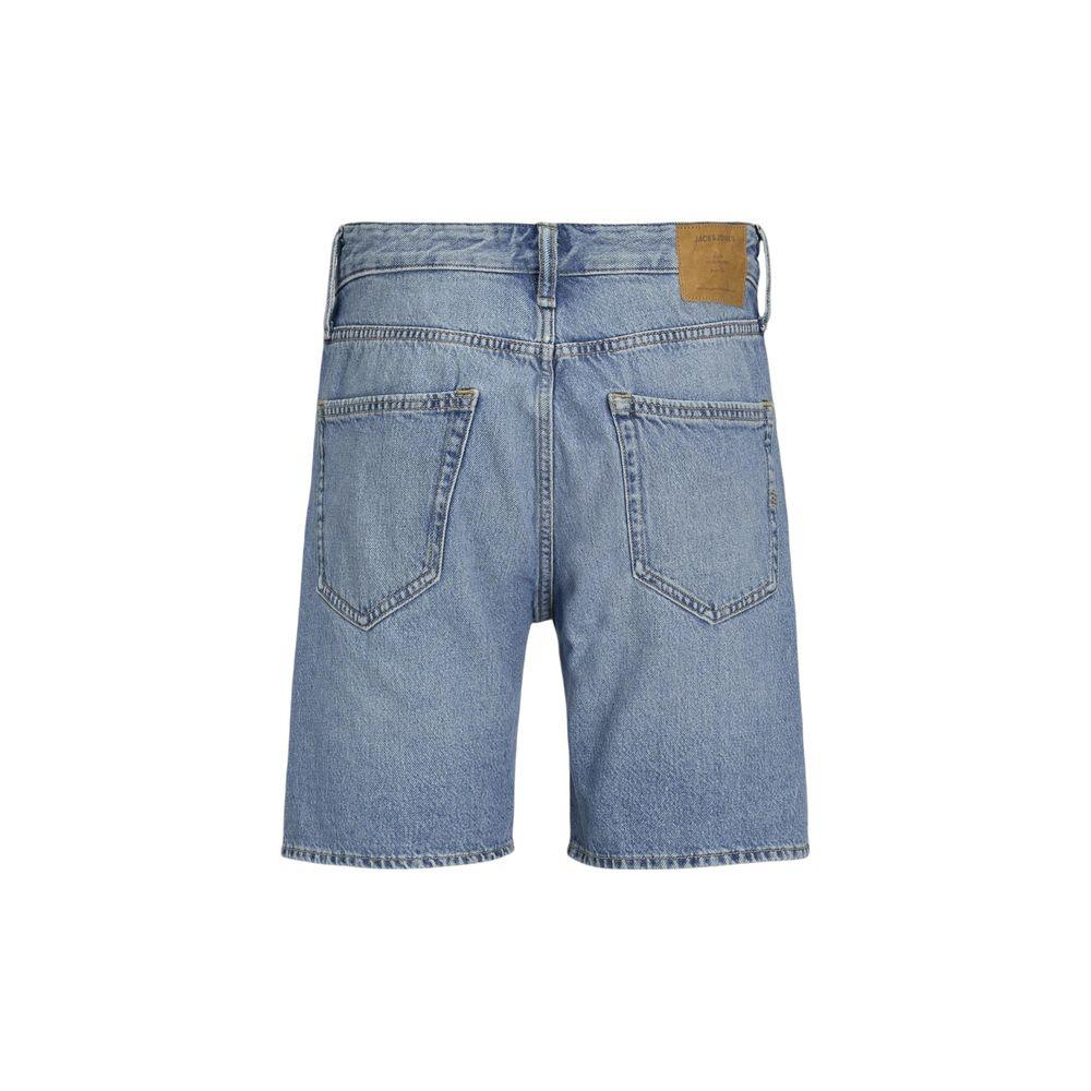 Jack Jones Blue Cotton Bermuda Shorts - Zeiniez