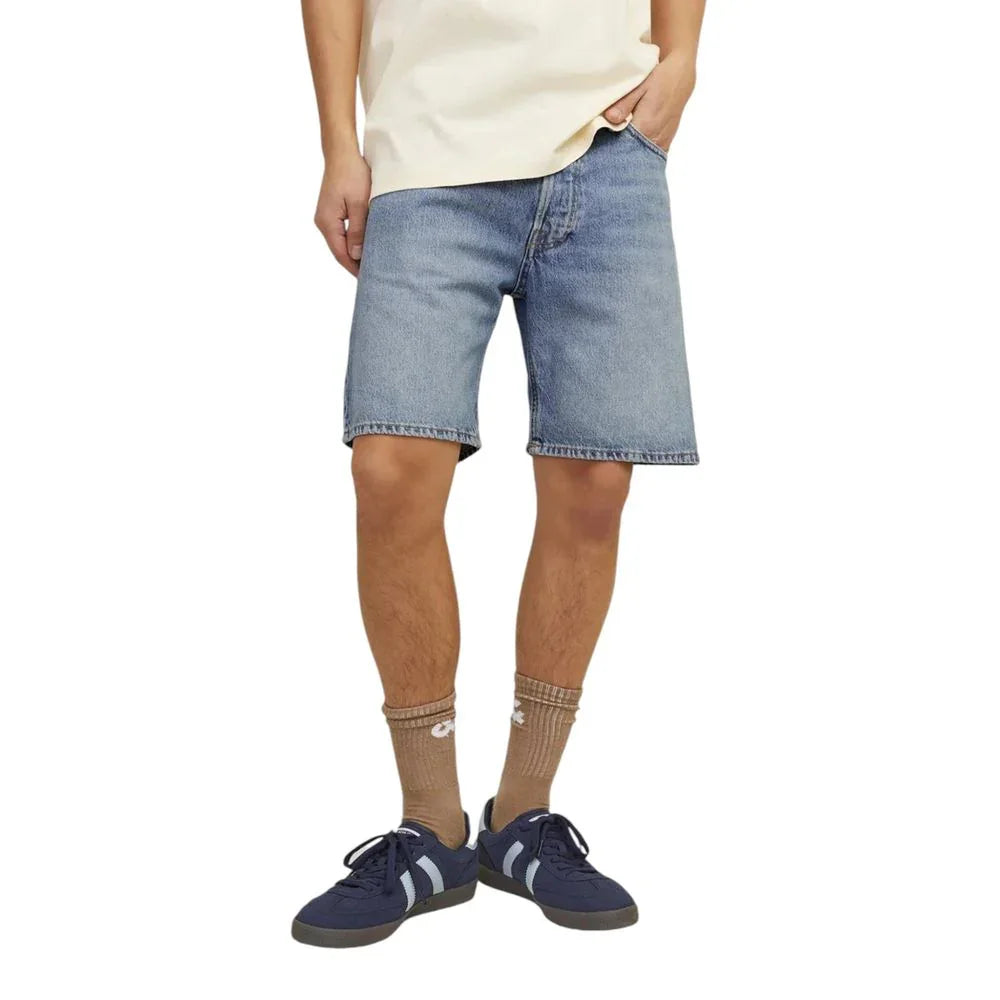 Jack Jones Blue Cotton Bermuda Shorts - Zeiniez