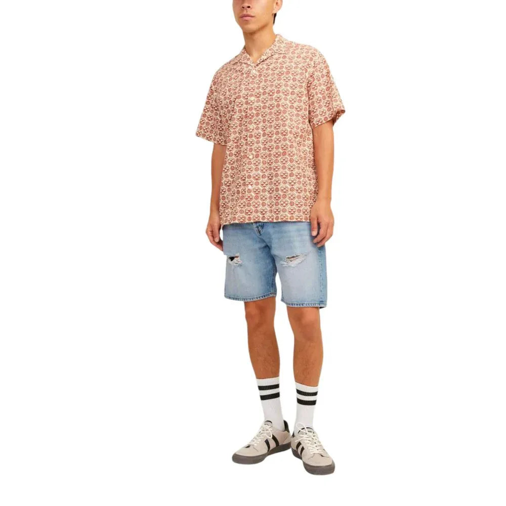 Jack Jones Light Blue Cotton Bermuda Shorts - Zeiniez