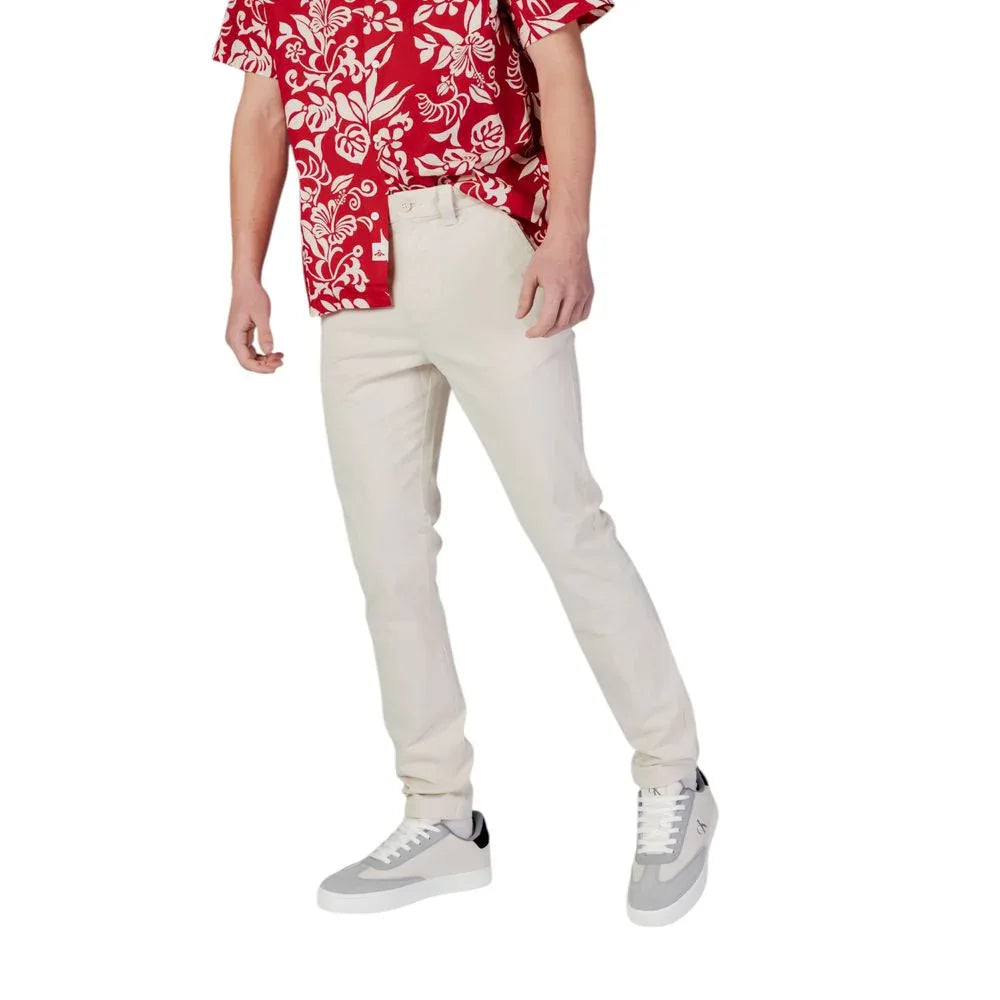 Tommy Hilfiger Jeans Beige Cotton Skinny Pants - Zeiniez