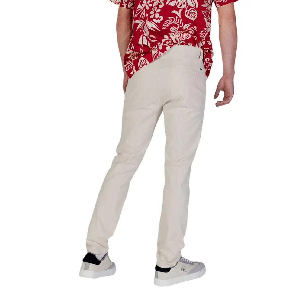 Tommy Hilfiger Jeans Beige Cotton Skinny Pants - Zeiniez