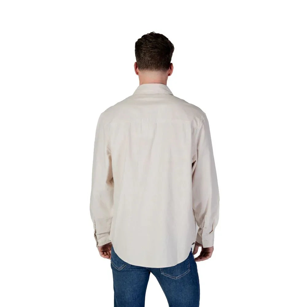 Calvin Klein Jeans Beige Recycled Cotton Shirt - Zeiniez