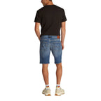 Tommy Hilfiger Jeans Blue Recycled Cotton Bermuda Shorts - Zeiniez