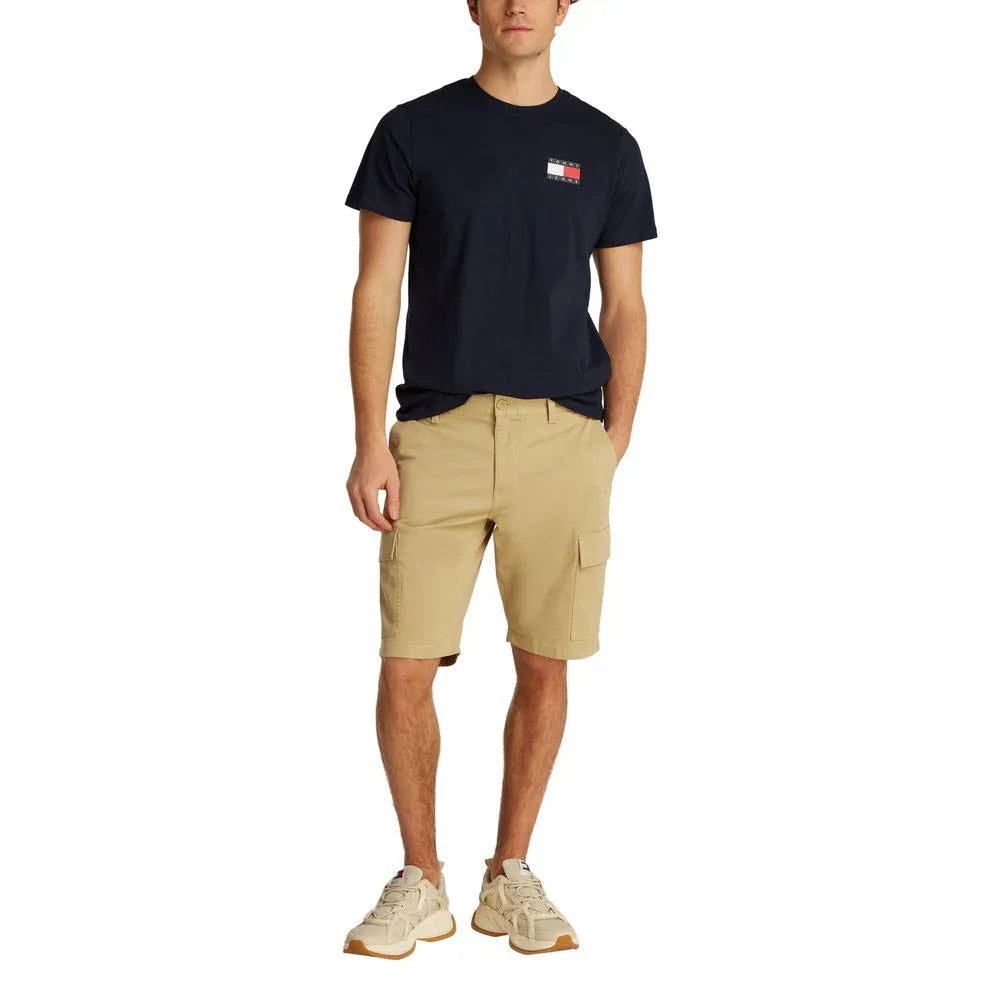 Tommy Hilfiger Jeans Beige Cotton Bermuda Shorts - Zeiniez