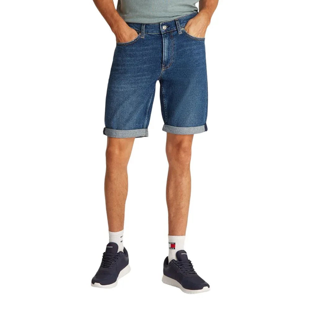 Calvin Klein Jeans Blue Cotton Bermuda Shorts - Zeiniez