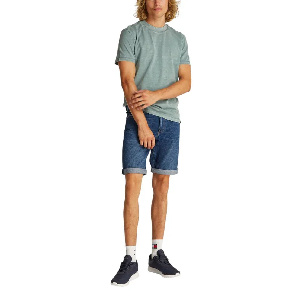 Calvin Klein Jeans Blue Cotton Bermuda Shorts - Zeiniez