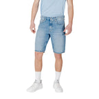 Calvin Klein Jeans Blue Cotton Bermuda Shorts - Zeiniez