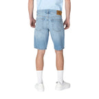 Calvin Klein Jeans Blue Cotton Bermuda Shorts - Zeiniez
