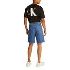Calvin Klein Jeans Blue Cotton Bermuda Shorts - Zeiniez