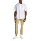 Calvin Klein Jeans White Linen Shortsleeve Shirt - Zeiniez