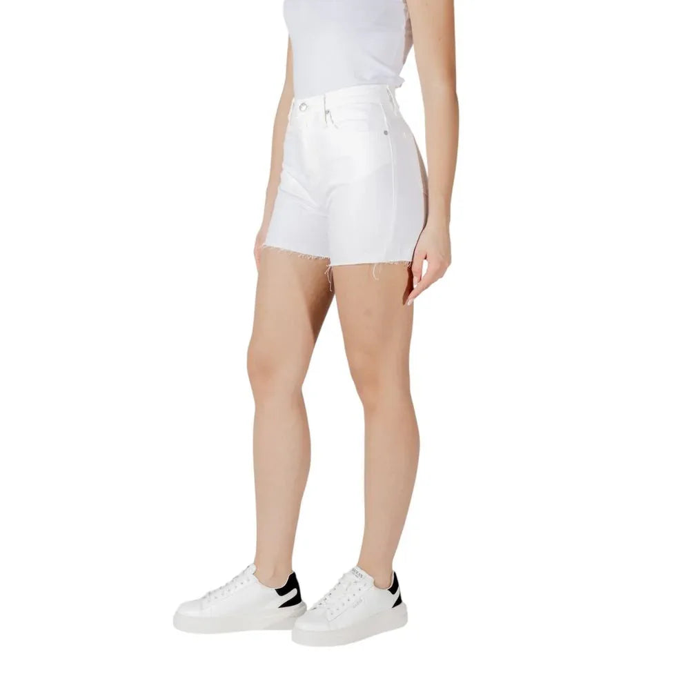 Calvin Klein Jeans White Cotton Shorts - Zeiniez