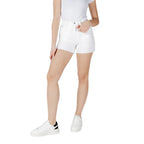 Calvin Klein Jeans White Cotton Shorts - Zeiniez