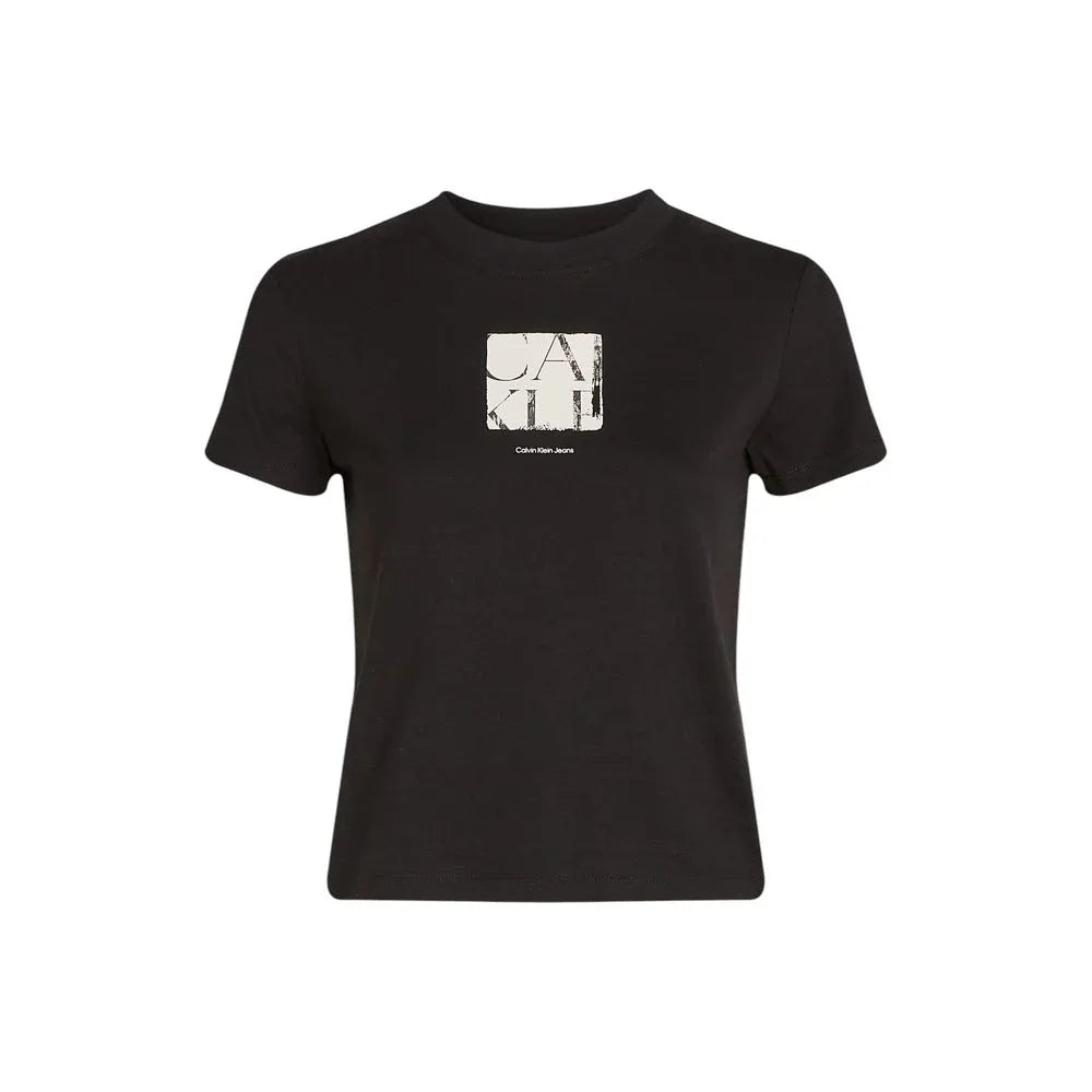 Calvin Klein Jeans Black Recycled Cotton T-Shirt - Zeiniez