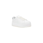 Calvin Klein Jeans Silver Leather Platform Sneakers - Zeiniez