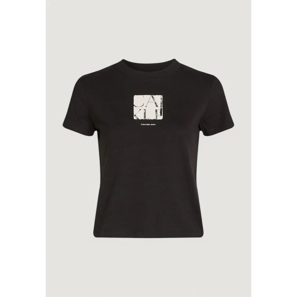 Calvin Klein Jeans Black Recycled Cotton T-Shirt - Zeiniez